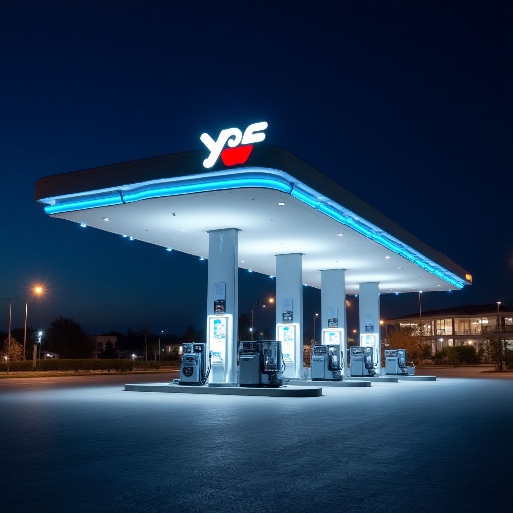 Estación YPF moderna