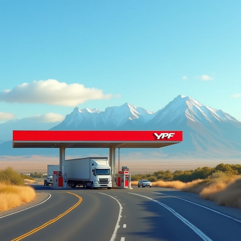Estación YPF en ruta