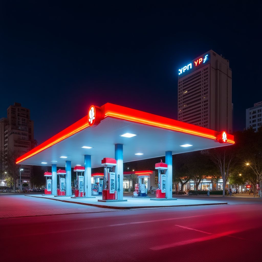 Estación YPF urbana